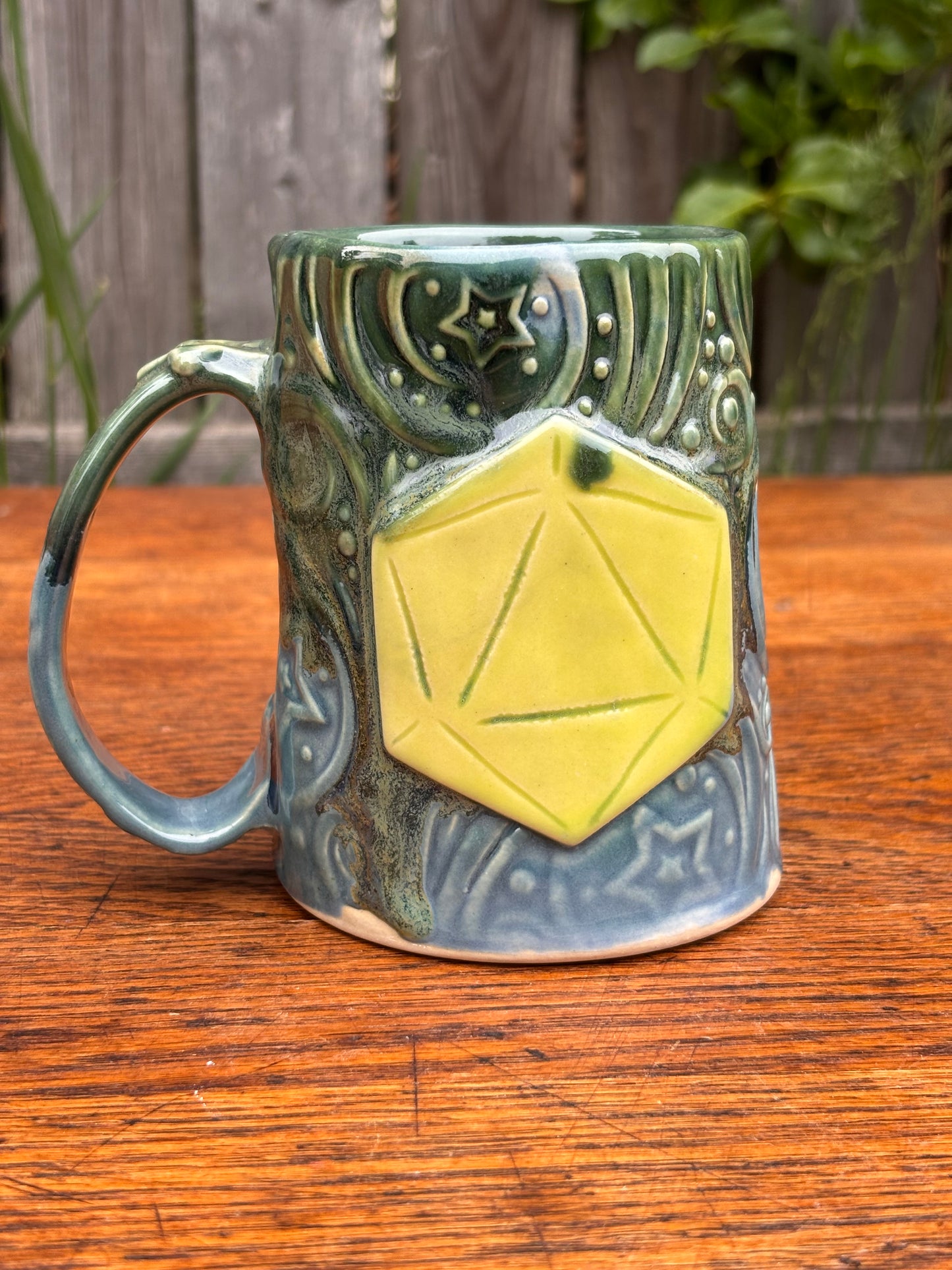 Blue + Green Dice Mug
