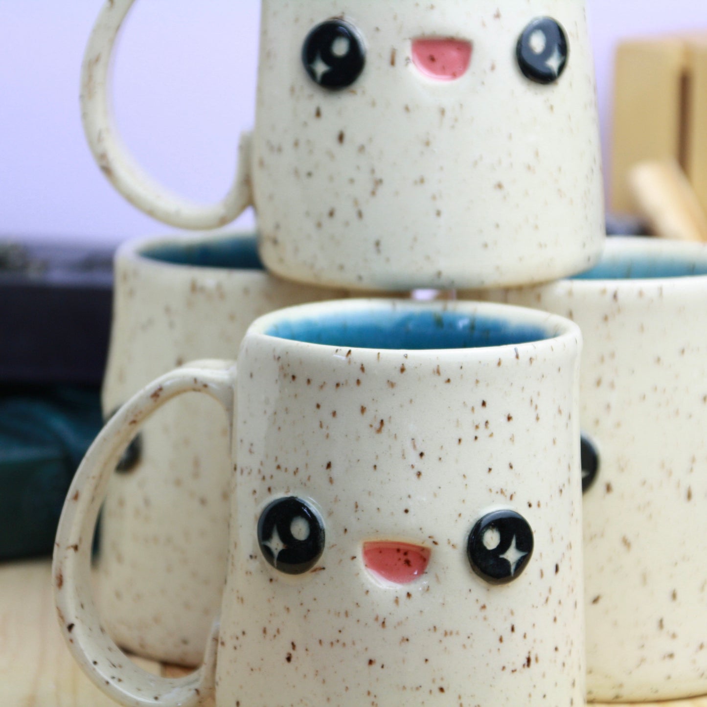 Speckled Happy Mug