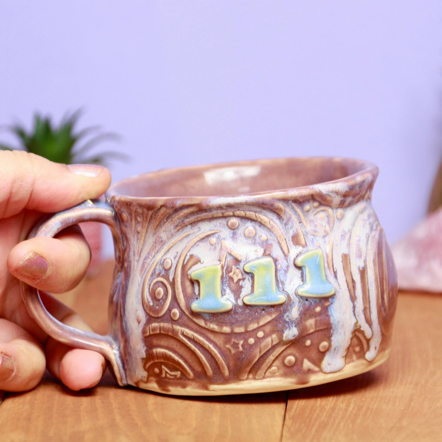 Lavender Mist Angel Number Mug