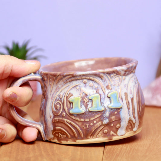 Lavender Mist Angel Number Mug