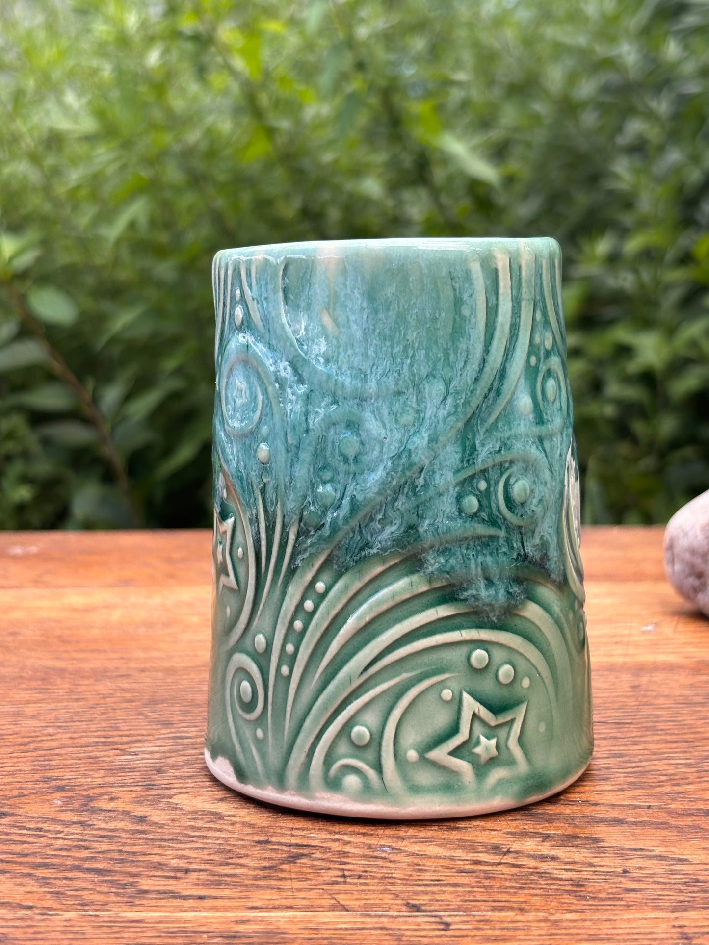 Starry Green Mug
