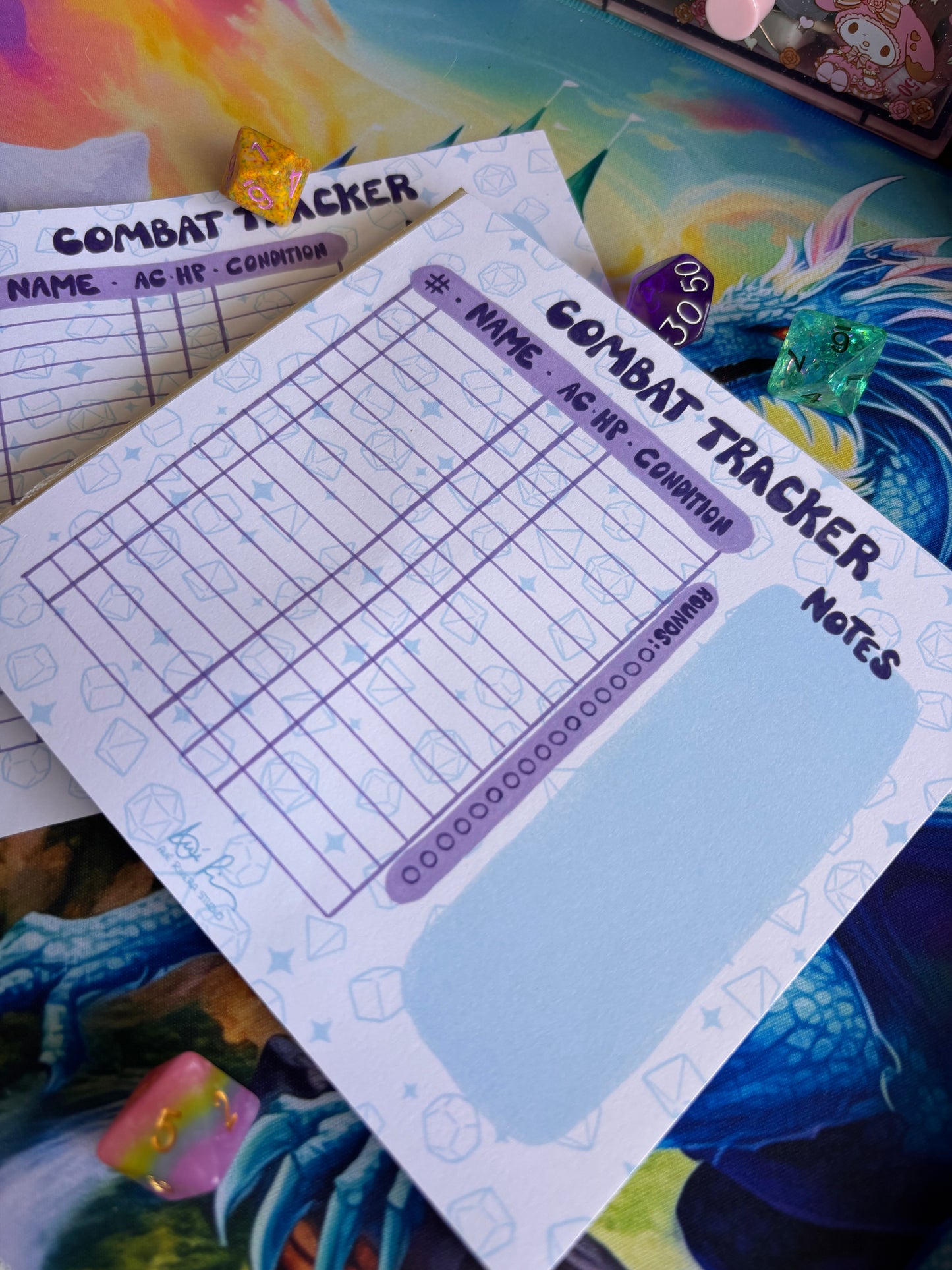 Combat Tracker Notepad
