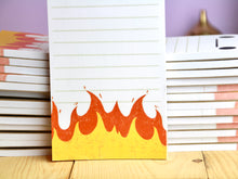 Load image into Gallery viewer, Flaming To do List Notepad
