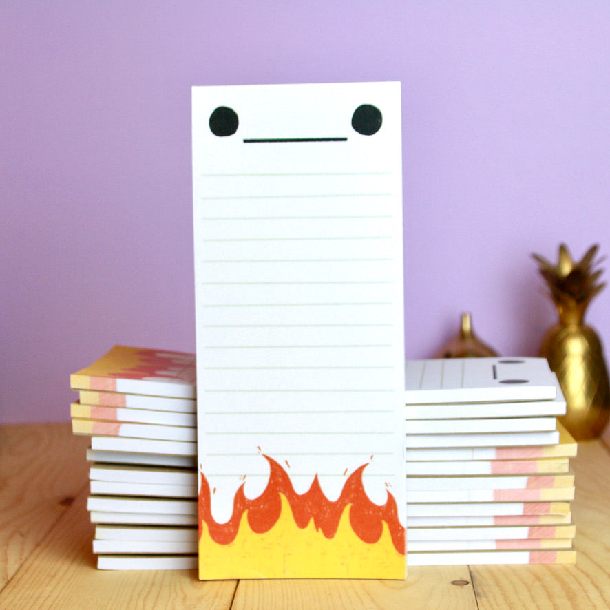 Flaming To do List Notepad