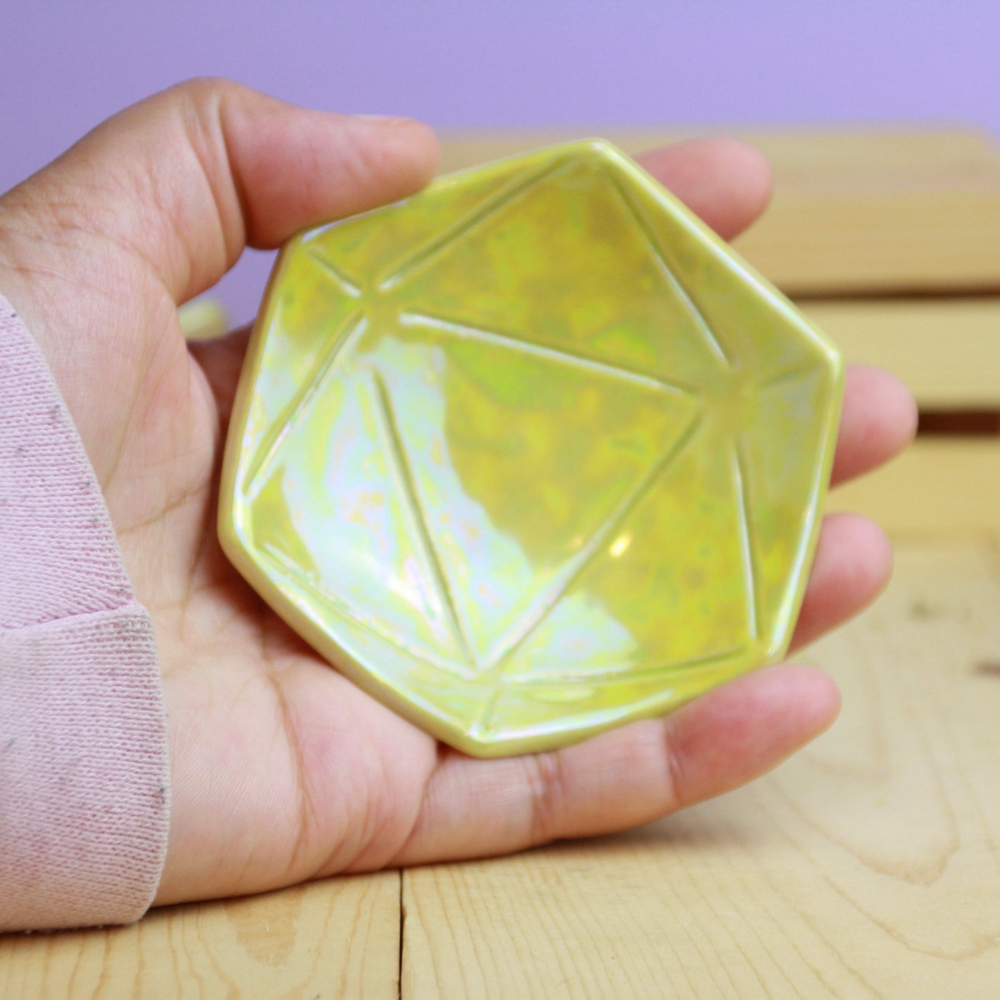 Iridescent D20 Dish | Small (3")