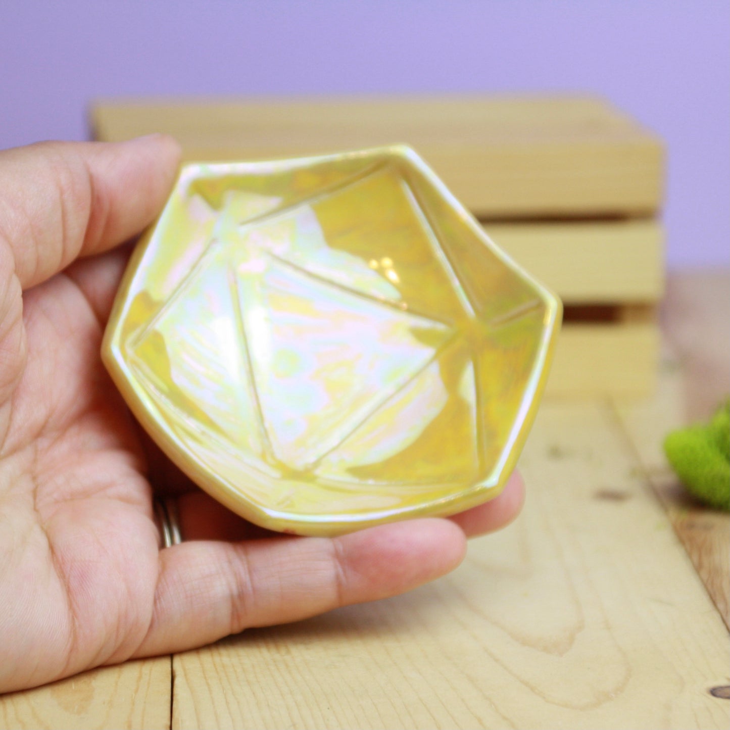 Iridescent D20 Dish | Small (3")