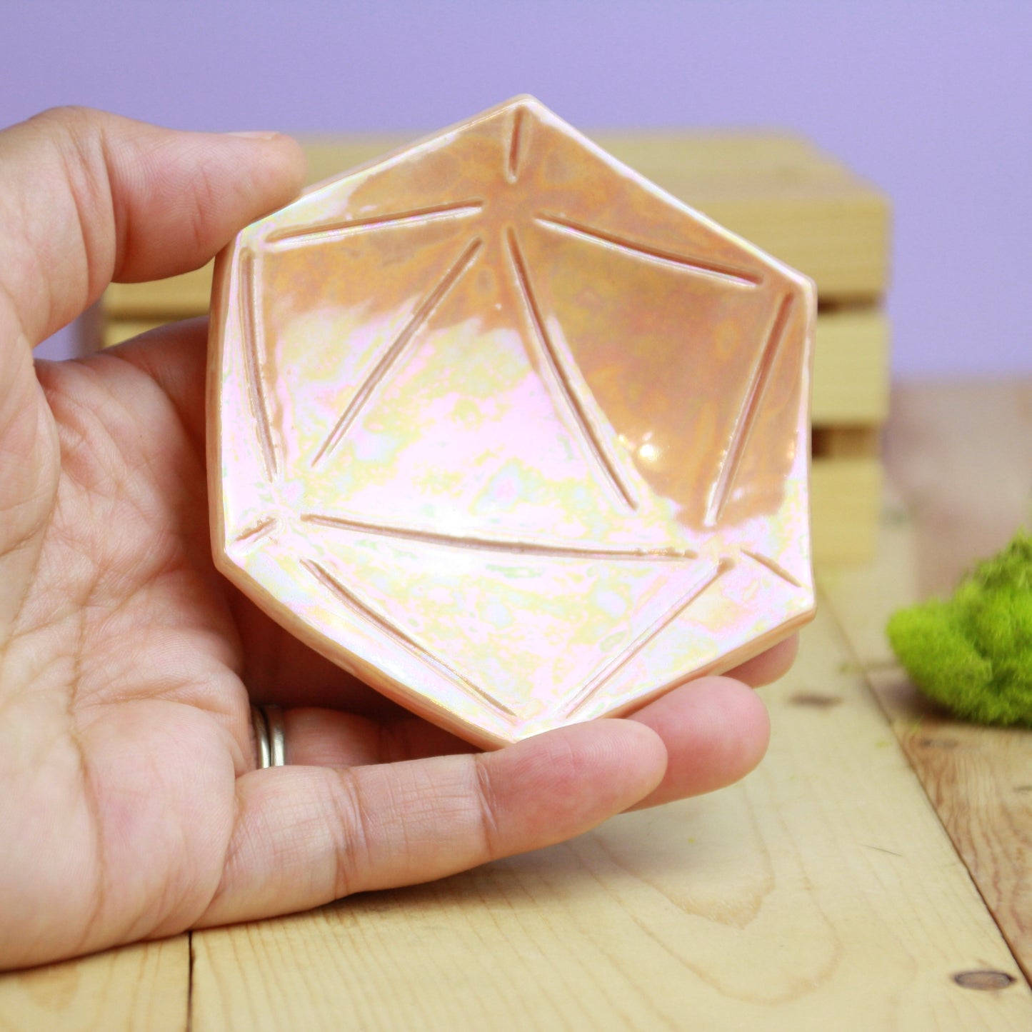 Iridescent D20 Dish | Small (3")