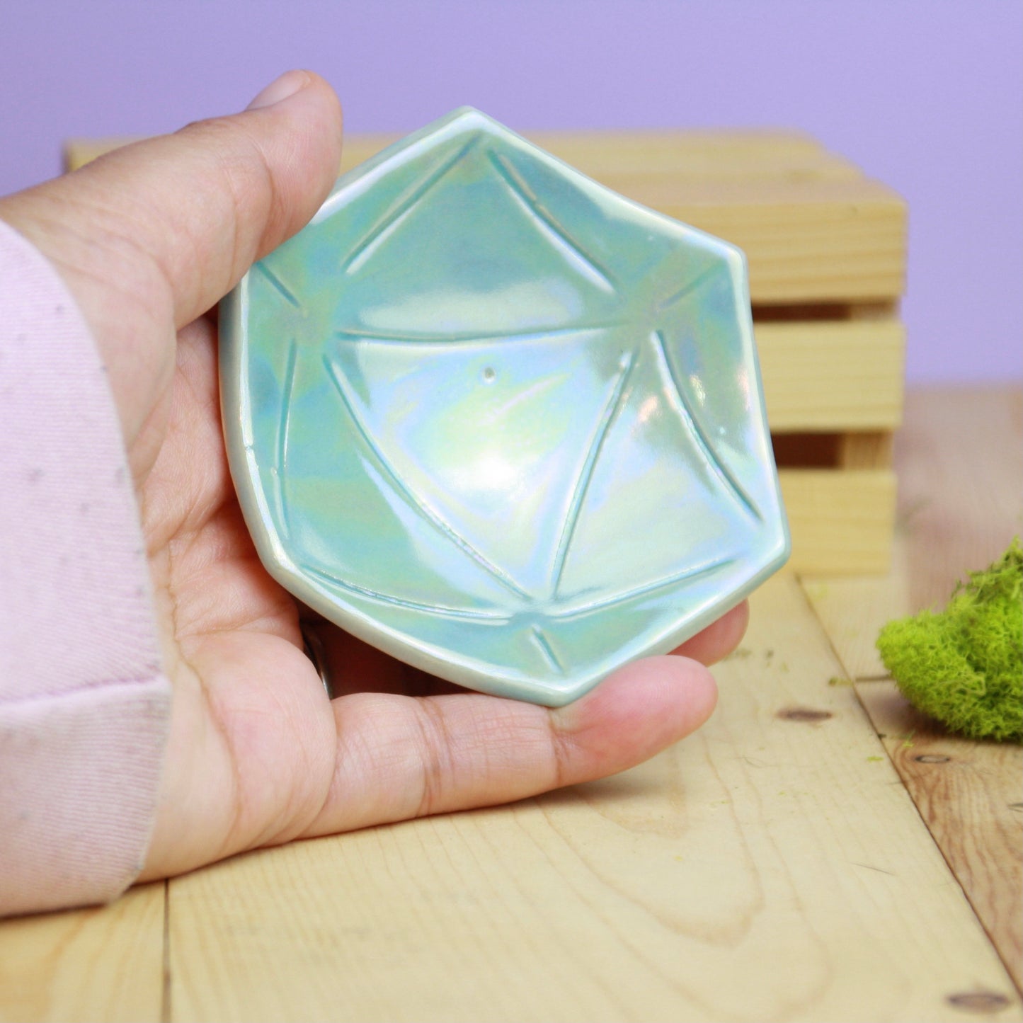 Iridescent D20 Dish | Small (3")