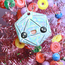 Load image into Gallery viewer, Happy D20 Ornament
