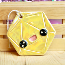 Load image into Gallery viewer, Happy D20 Ornament
