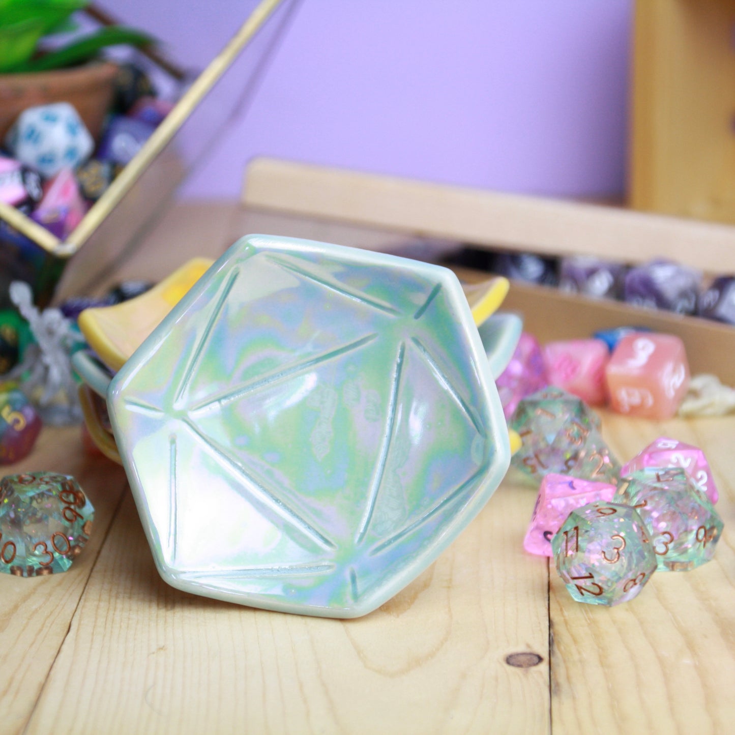 Iridescent D20 Dish | Small (3")