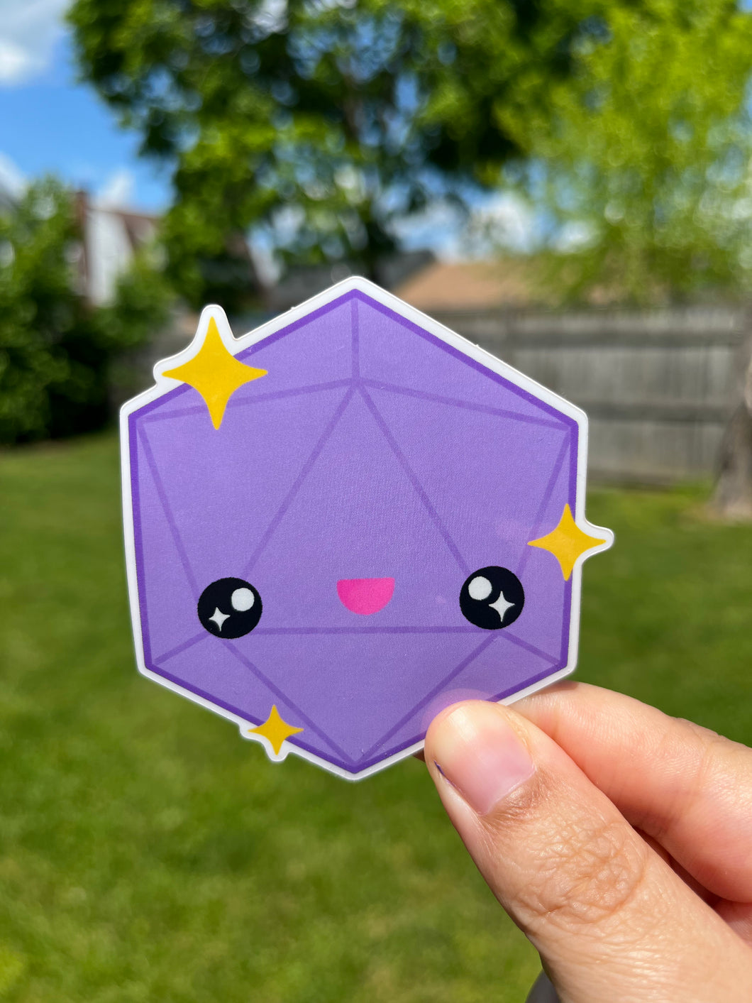 Happy D20 Vinyl Sticker
